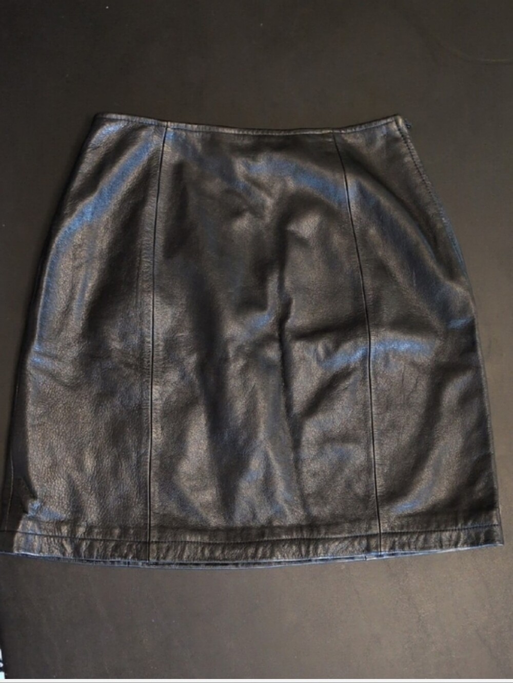 Wilson Maxima Black Real Leather Mini Skirt